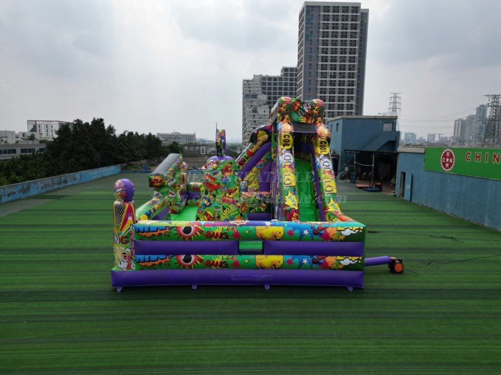 T6-848B Comic Theme Inflatable Park