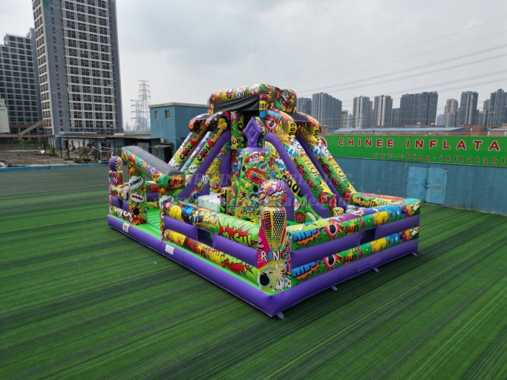 T6-848B Comic Theme Inflatable Park