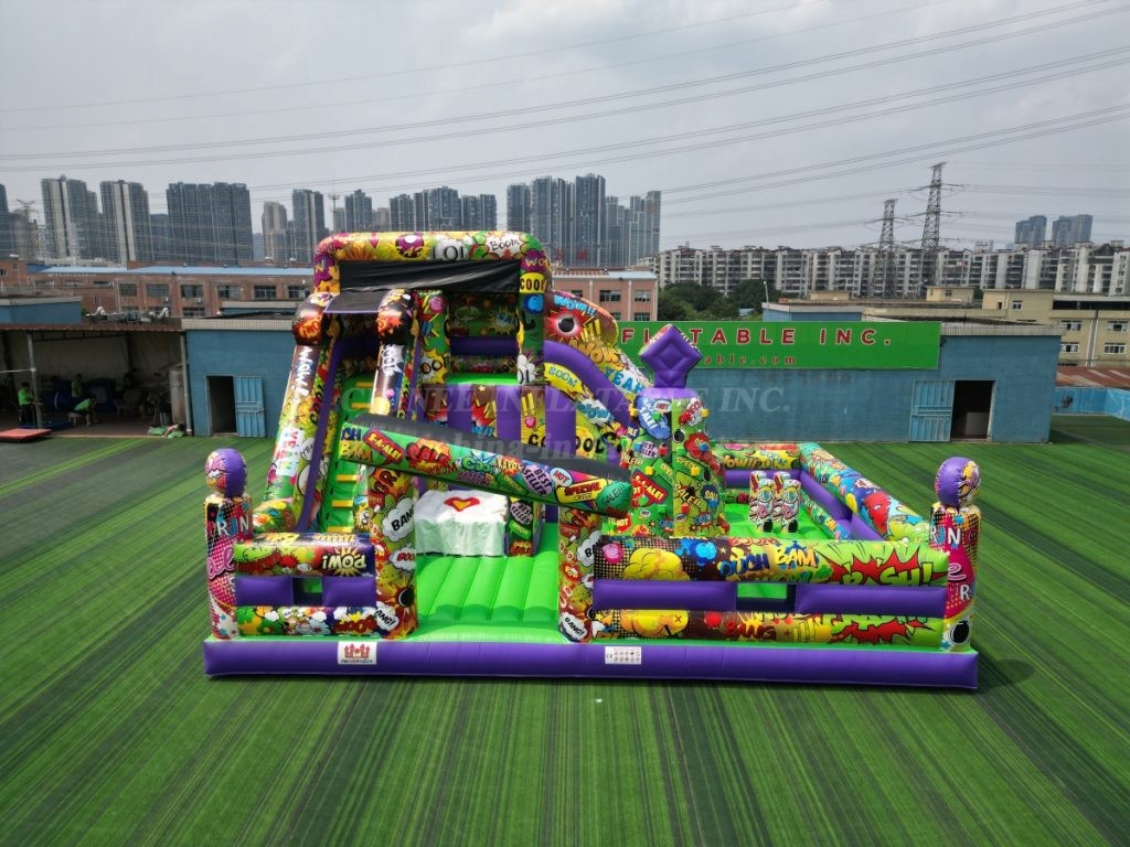 T6-848B Comic Theme Inflatable Park