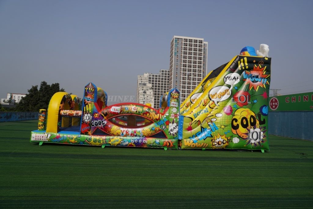 T7-1540B Clown Theme Inflatable Slide