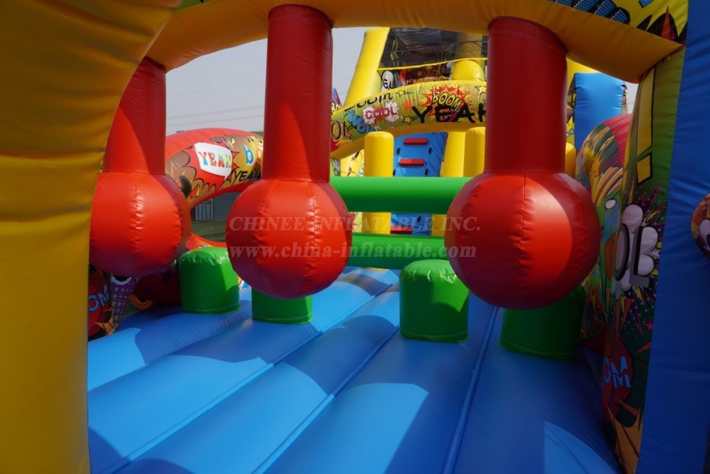 T7-1540B Clown Theme Inflatable Slide