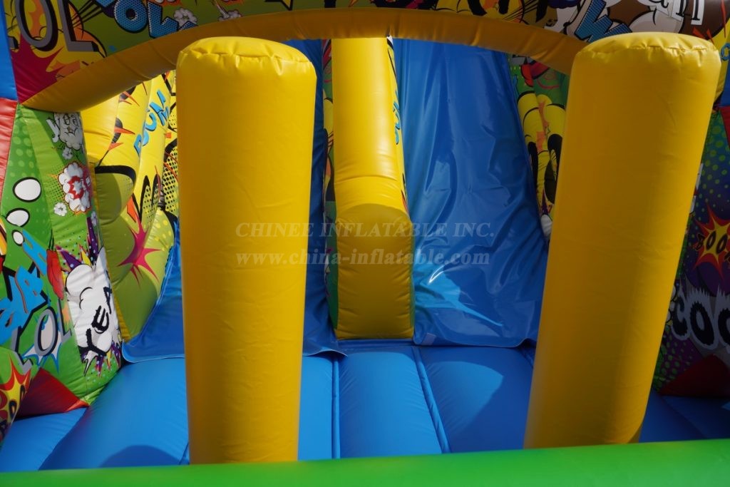 T7-1540B Clown Theme Inflatable Slide
