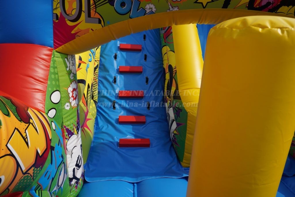 T7-1540B Clown Theme Inflatable Slide