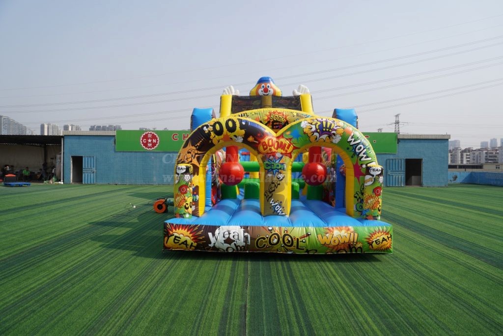 T7-1540B Clown Theme Inflatable Slide