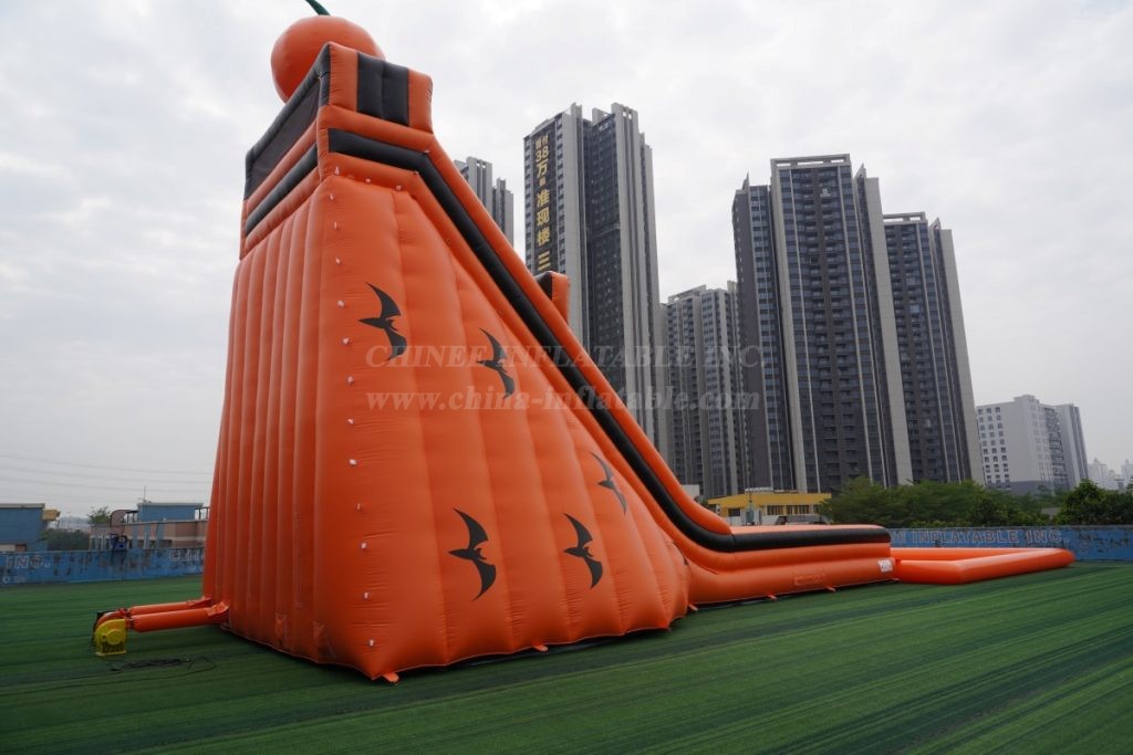 T8-4177B Halloween Pumpkin Slide & Pool