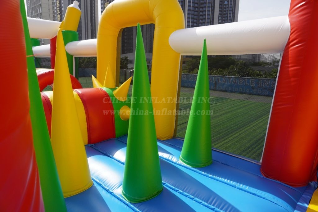 T7-1814C Colorful Inflatable Obstacle Course