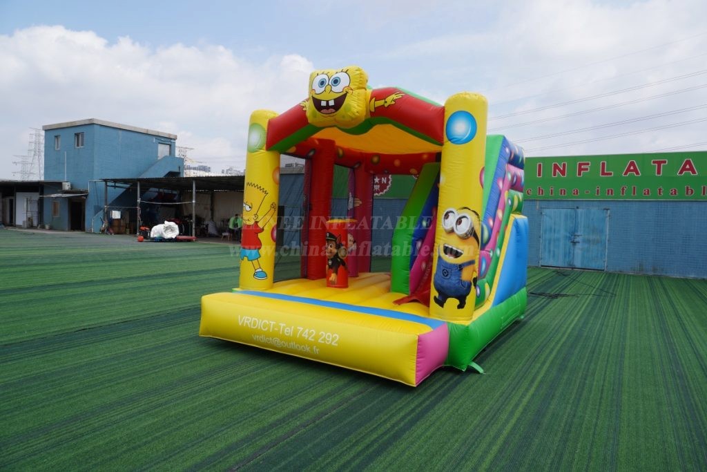 T2-8201 Cartoon Character Collection Inflatable Bounce House