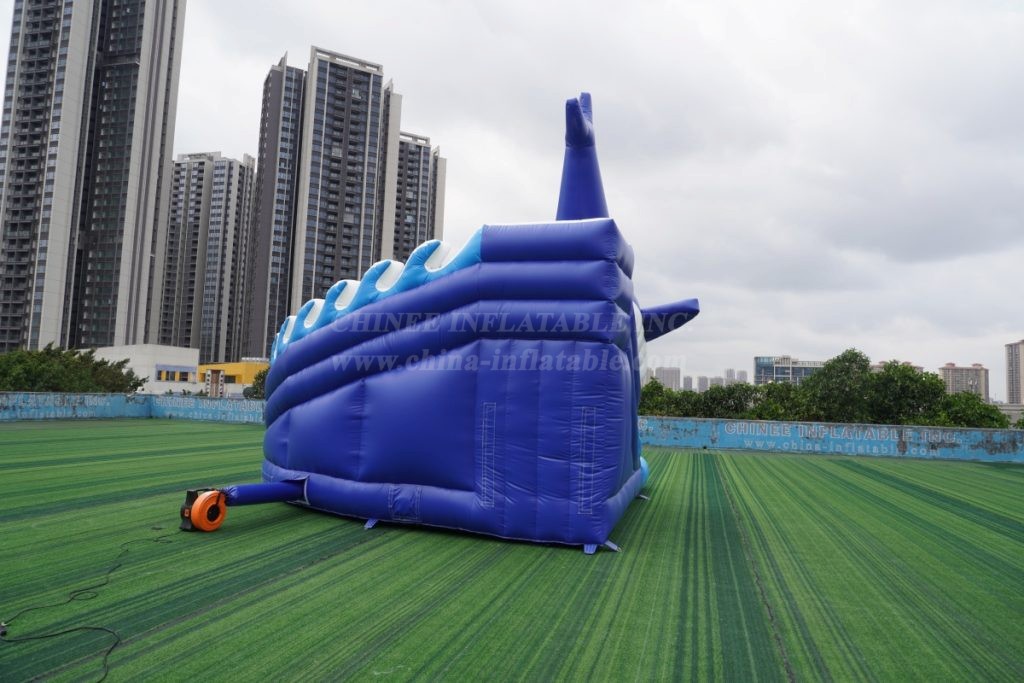 T8-5301 Shark Theme Inflatable Water Slide