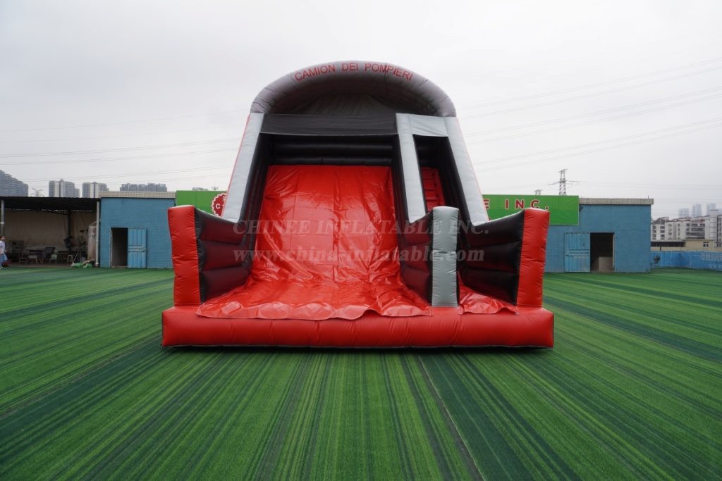 T8-1295C Fire Truck Inflatable Slide