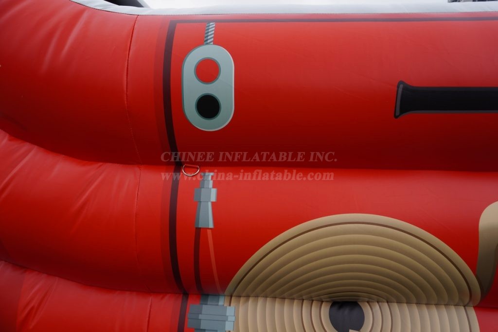T8-1295C Fire Truck Inflatable Slide