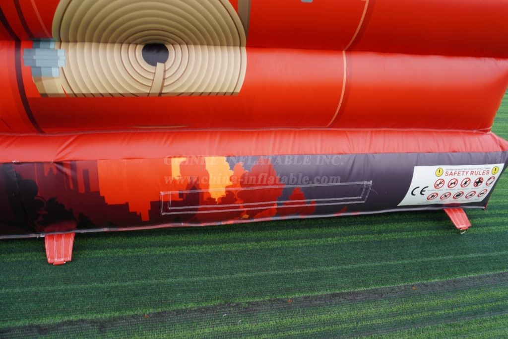 T8-1295C Fire Truck Inflatable Slide