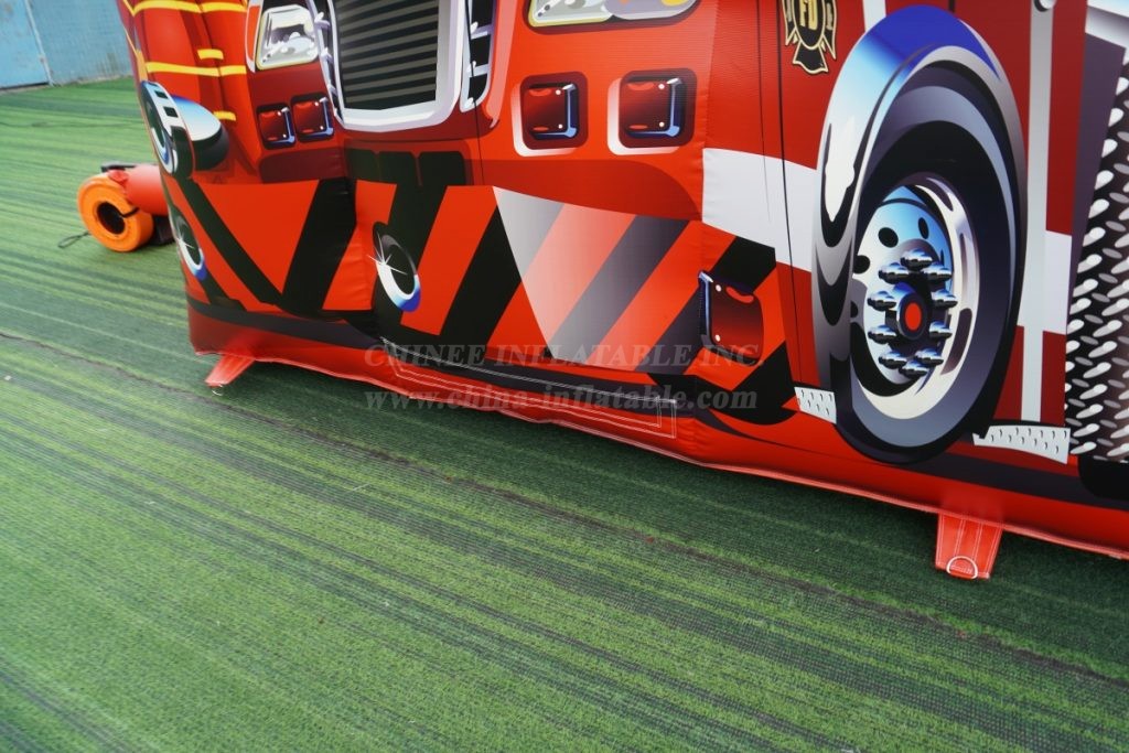 T8-1295C Fire Truck Inflatable Slide