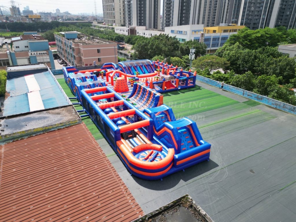 GF2-161 Giant Dinosaur Theme Inflatable Obstacle Course Park