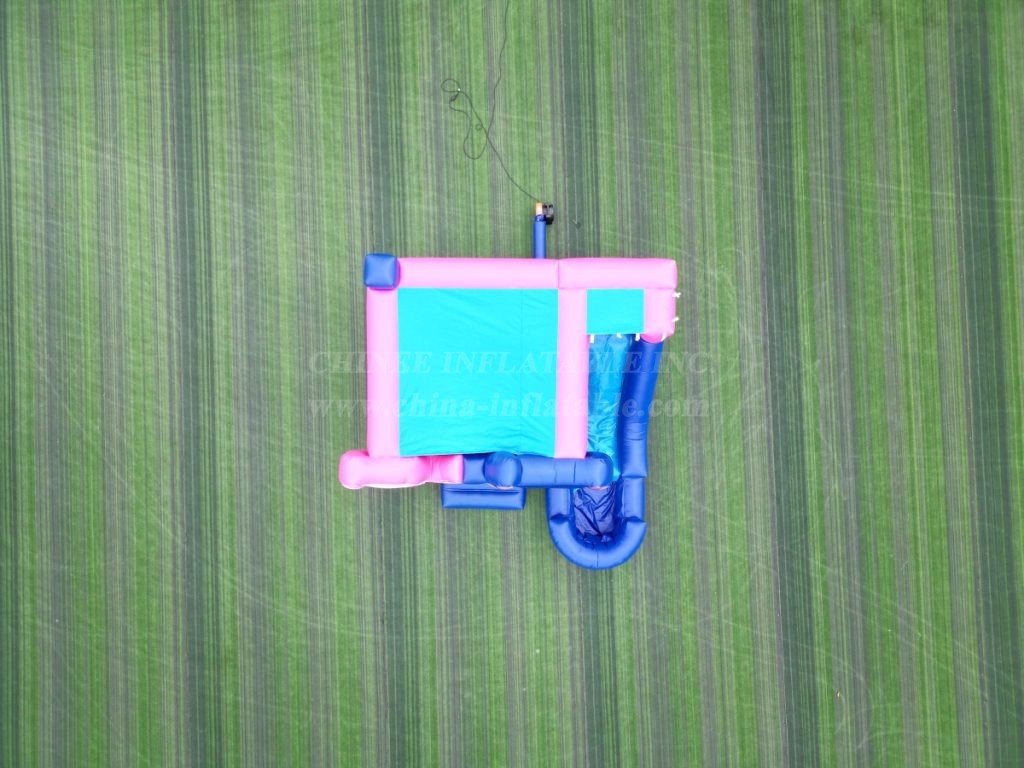 T2-8203B Stitch Theme Bounce Castle with Slide & Pool