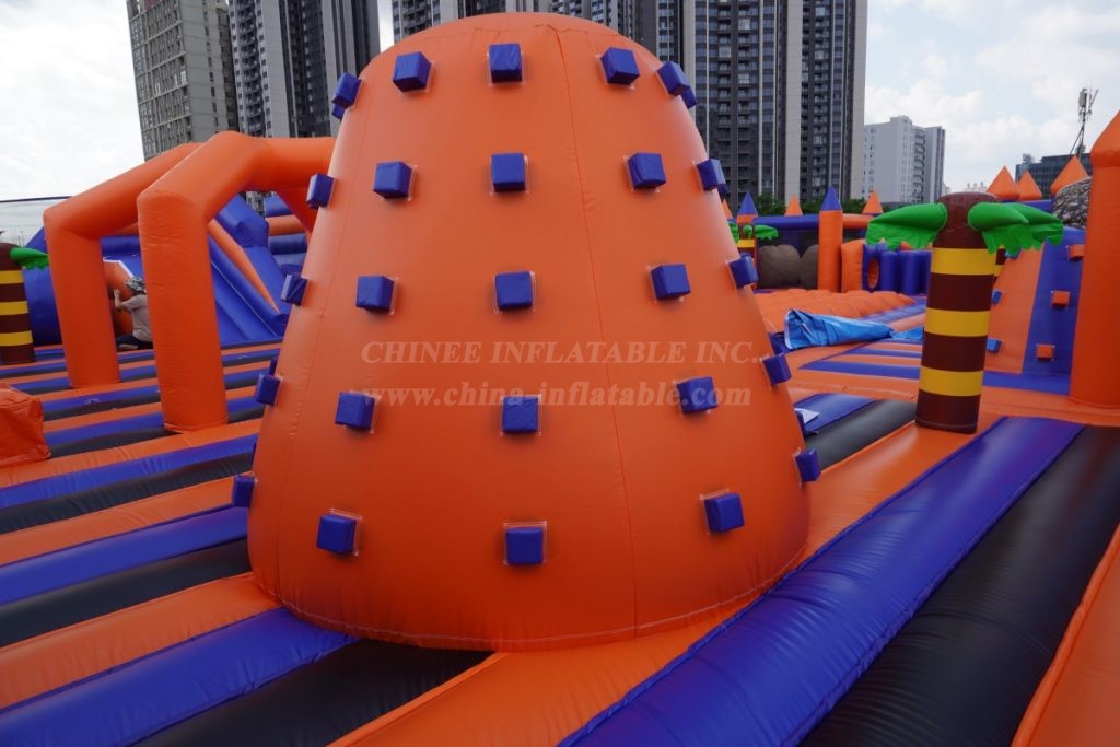 GF2-161 Giant Dinosaur Theme Inflatable Obstacle Course Park