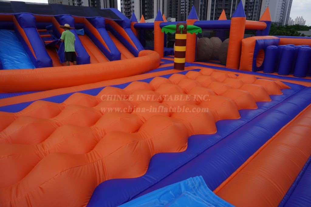 GF2-161 Giant Dinosaur Theme Inflatable Obstacle Course Park