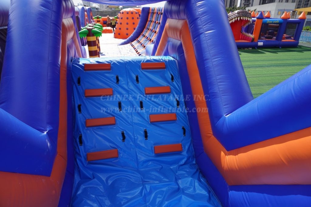 GF2-161 Giant Dinosaur Theme Inflatable Obstacle Course Park