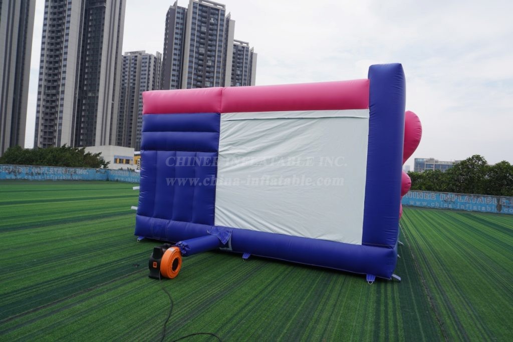 T2-8203B Stitch Theme Bounce Castle with Slide & Pool