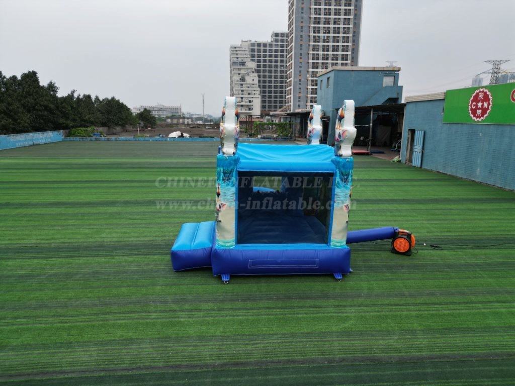 T2-4268G Moana Inflatable Bounce House with Slide & Pool