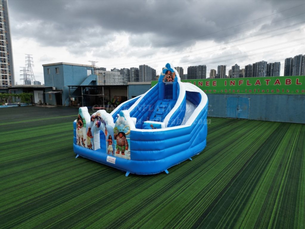 T8-4260B Moana Themed Dual Lane Inflatable Slide