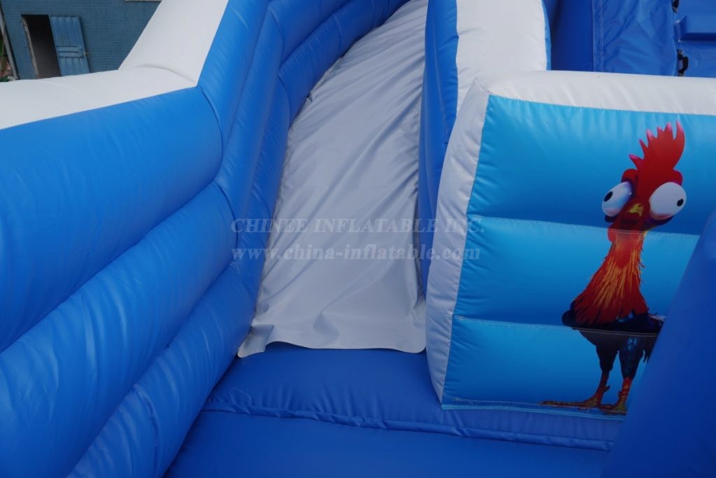 T8-4260B Moana Themed Dual Lane Inflatable Slide