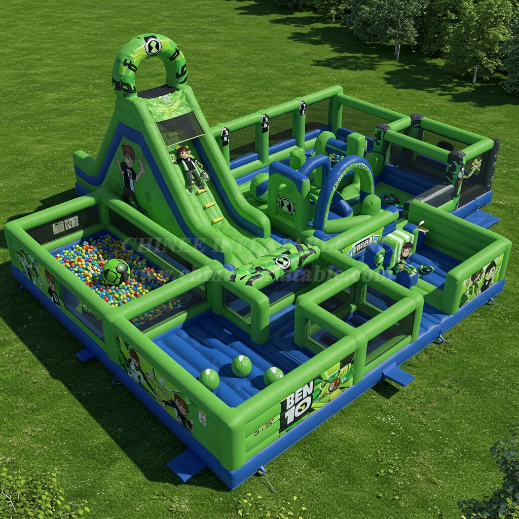 GF2-202 Ben 10 Inflatable Park