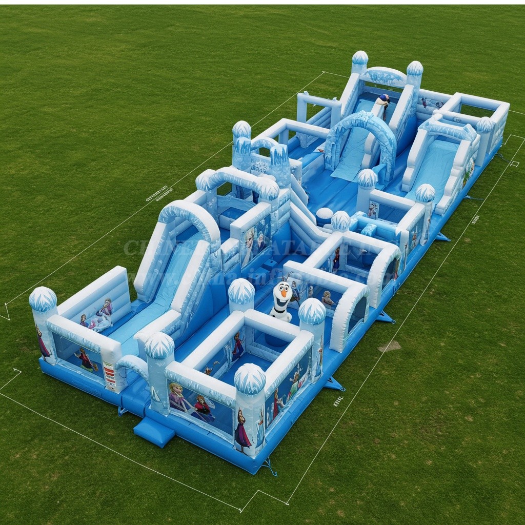 GF2-217 Frozen Inflatable Park