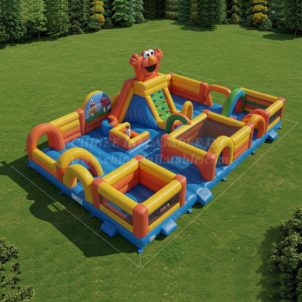 GF2-253 Tickle Me Elmo Inflatable Park