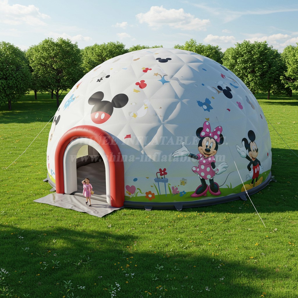 Tent1-4929 Mickey Minnie Inflatable Dome