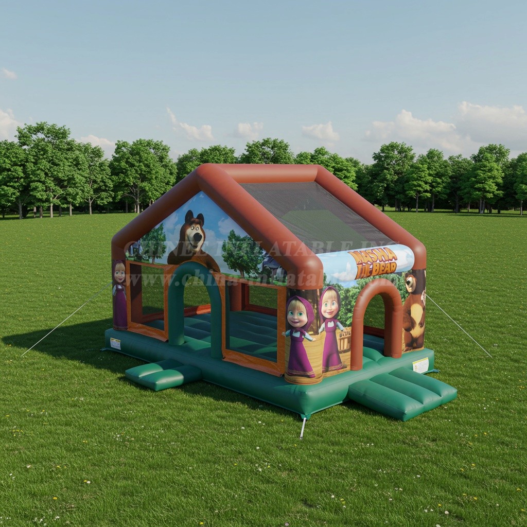 T2-8354 masha and the bear Inflatable Bouncer