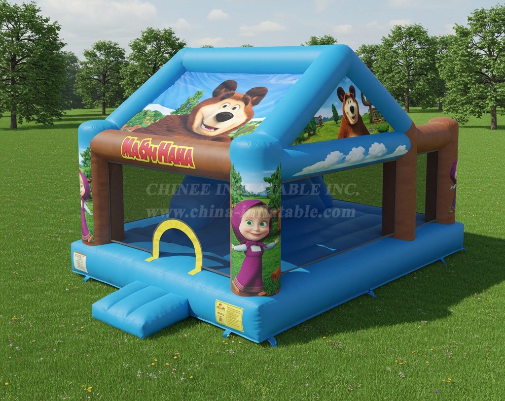 T2-8355 masha and the bear Inflatable Bouncer