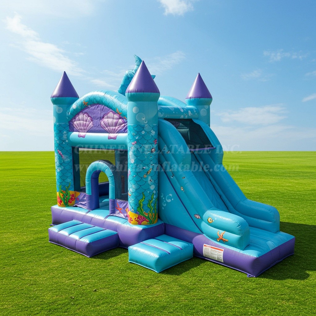 T2-8357 Mermaid Inflatable Castles
