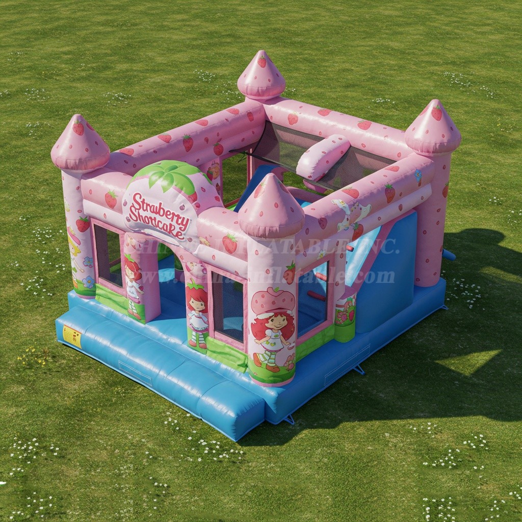 T2-8422 Strawberry Shortcake Inflatable Castles