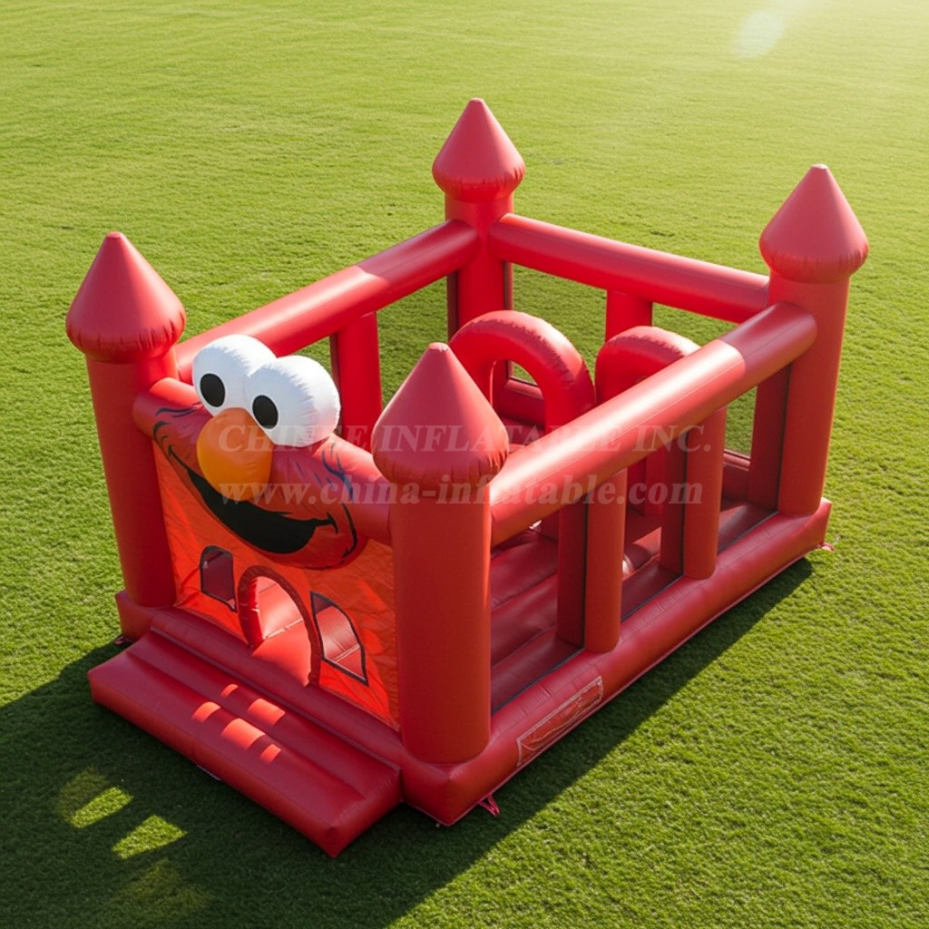 T2-8427 Tickle Me Elmo Inflatable Castles