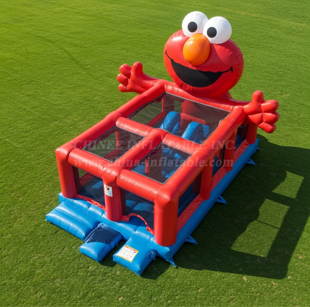 T2-8428 Tickle Me Elmo Inflatable Bouncer