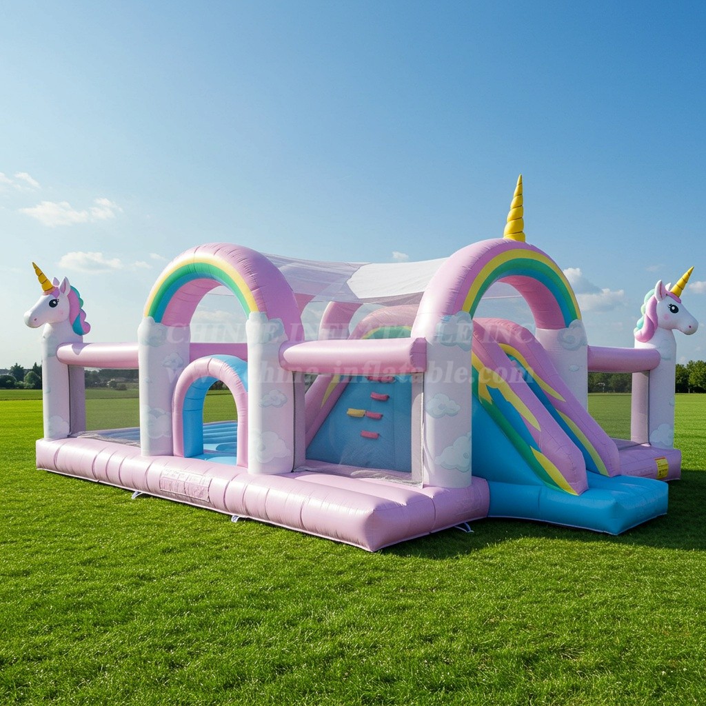 T2-8437 Unicorn Inflatable Combos
