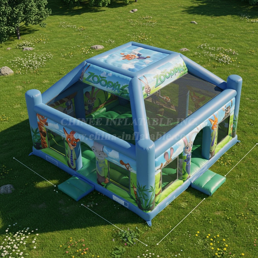 T2-8441 Zootopia Inflatable Bouncer