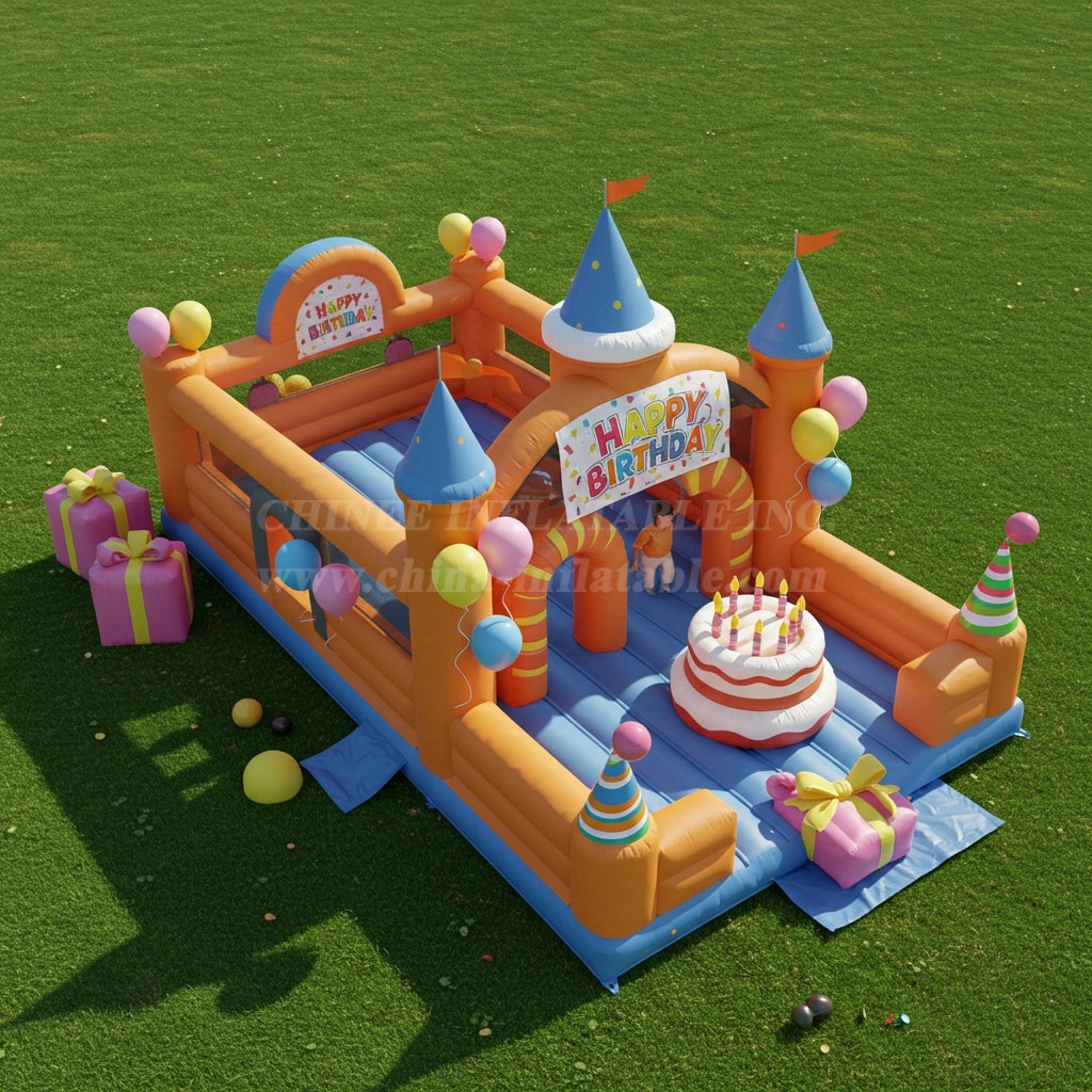 T2-8517 Birthdays Inflatable Castles