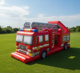 T2-8530 Firetruck Inflatable Combos