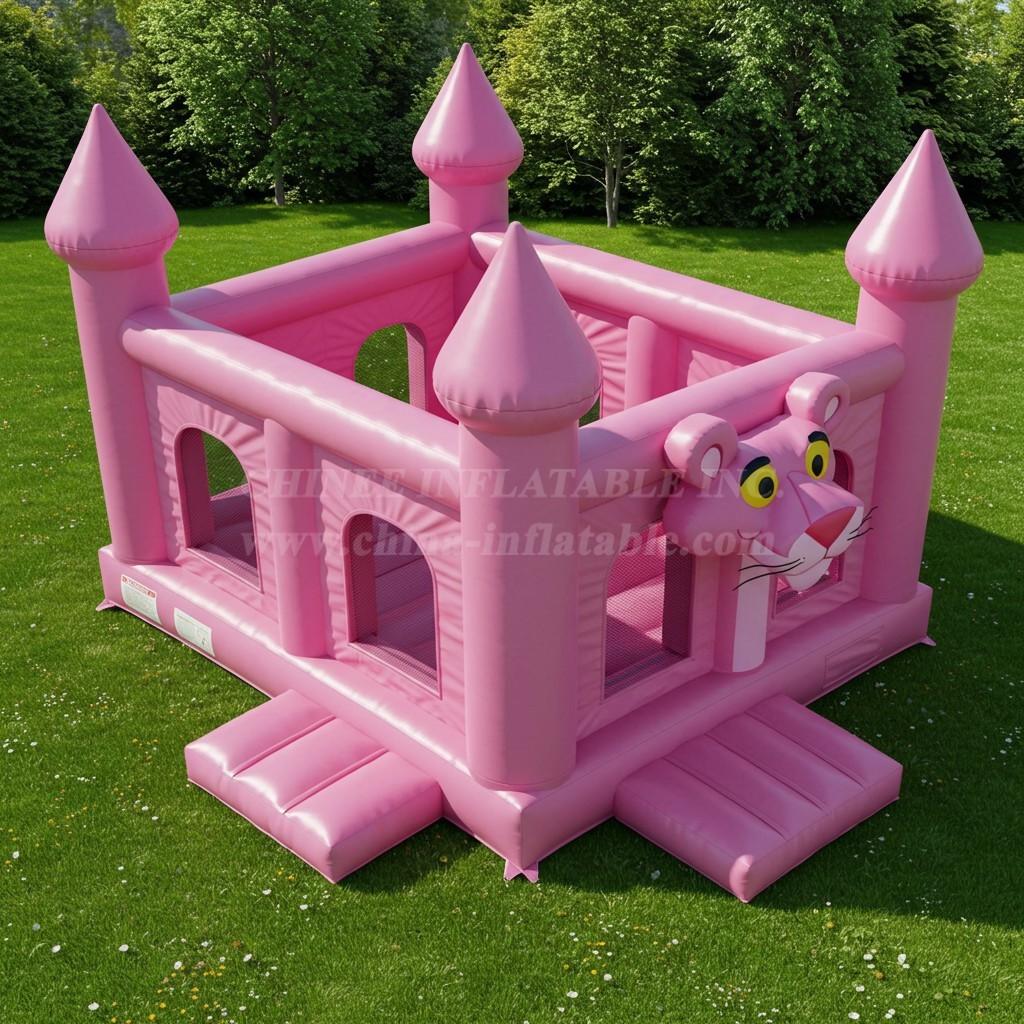 T2-8554 Pink Panther Inflatable Castles