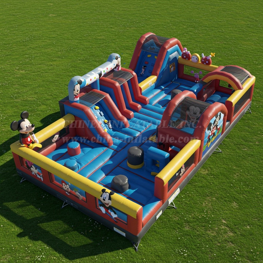 T6-6036 Mickey & Minnie Inflatable Funcity