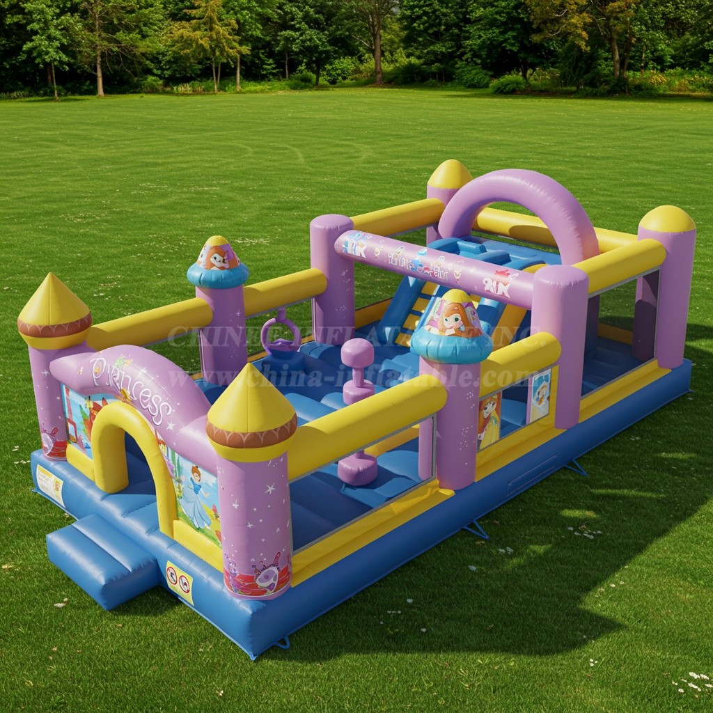 T6-6072 Princess Parties Inflatable Funcity