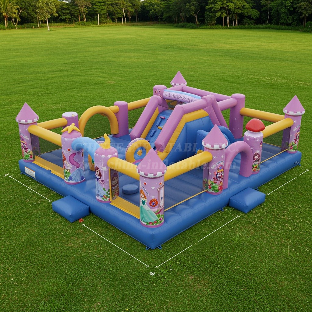 T6-6073 Princess Parties Inflatable Funcity