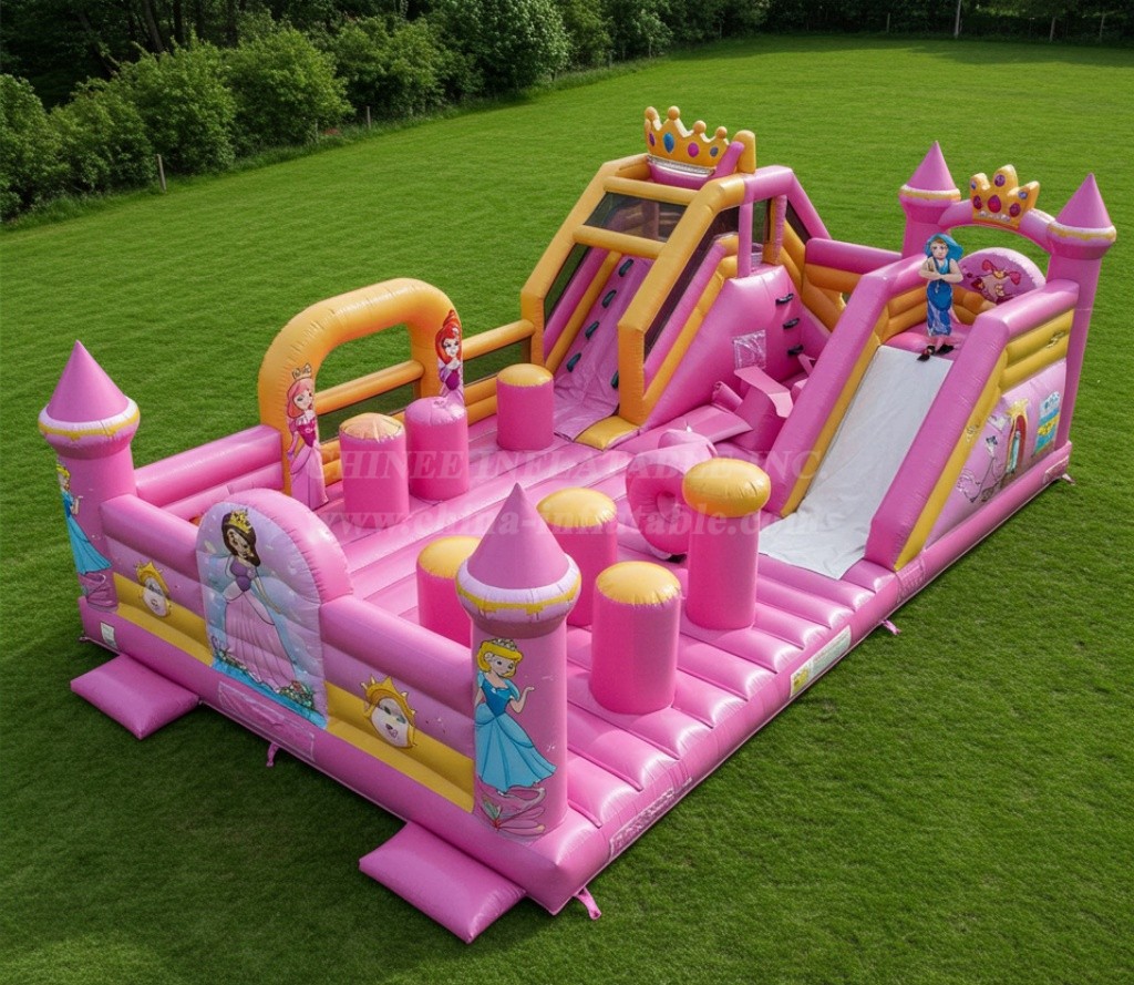T6-6074 Princess Parties Inflatable Funcity