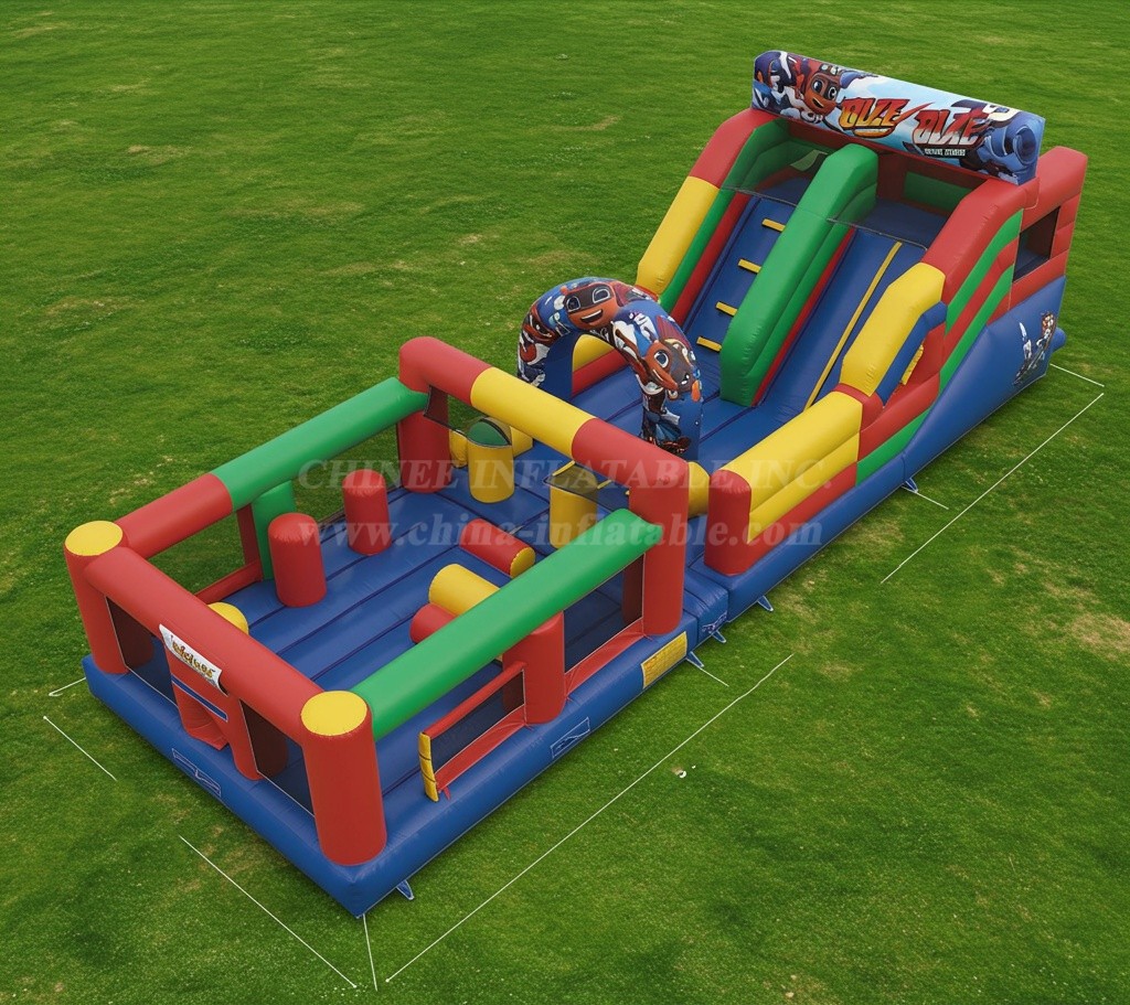 T8-8008 Blaze Monster Inflatable Dry Slide