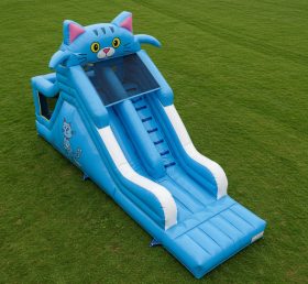 T8-8010 Cat Inflatable Dry Slide