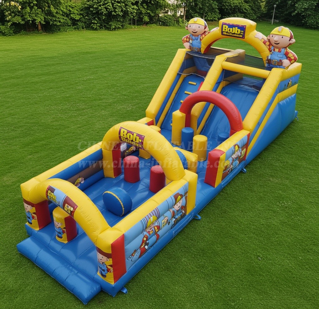 T8-8011 Bob The Builder Inflatable Dry Slide