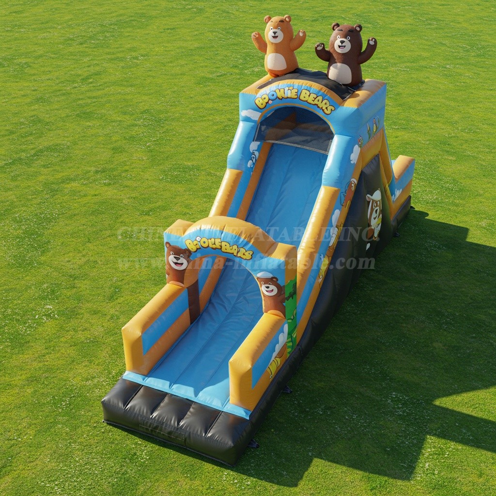 T8-8013 Boonie Bears Inflatable Dry Slide