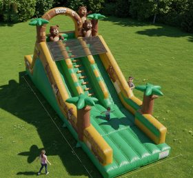 T8-8014 Boonie Bears Inflatable Dry Slide