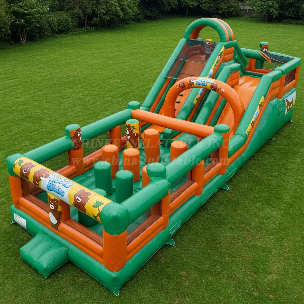 T8-8015 Boonie Bears Inflatable Dry Slide